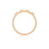 Stars in the Sky Eternity Ring - 14k Gold Polished Band Four Diamond Eternity Ring