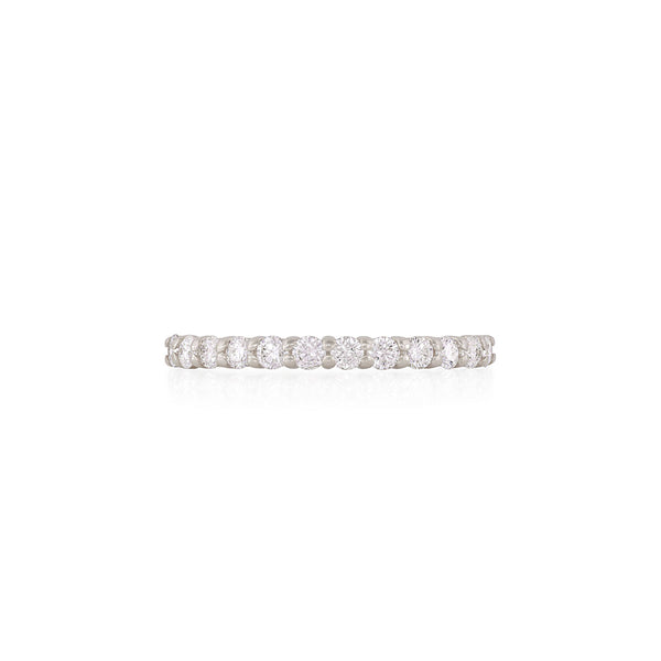 forever Lab-Grown Diamond Eternity Ring - 14k White Gold Polished Band