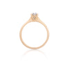Darling 0.5ct Grey Diamond Engagement Ring - 14k Gold Polished Band