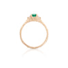 Love is All 0.5ct Emerald Engagement Ring - 14k Gold Twig Band