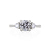 You, Me & Magic 1ct Grey Diamond Engagement Ring - 14k White Gold Polished Band