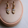 Thumbnail of Claddagh North Star Diamond Gold Earrings - 14k Gold