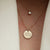 A Moment In Time - 14k Gold Engraved Coordinate Necklace