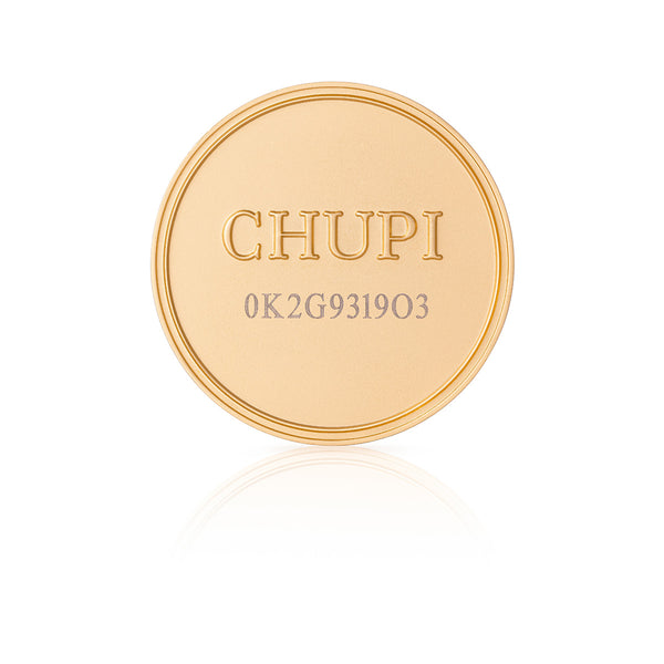 On-body shot of Chupi Gift Coin