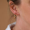 Hawthorn Twig - 14k White Gold Small Hoop Earrings