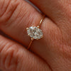 Moonlight 1ct Lab-Grown Oval Diamond Engagement Ring - North Star Setting 14k Gold Polished Band