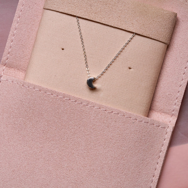 Alternative view of Sterling Silver Moon Necklace