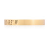 A Moment In Time - 14k Gold Engraved Coordinate Ring