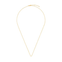 On-body shot of Just The Two Of Us - 14k Gold Hawthorn Twig Double Circle Necklace