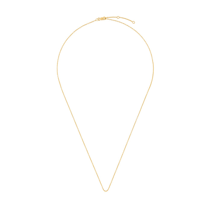 On-body shot of Raindrop Pearl Necklace - 14k Gold Pearl Necklace