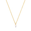 Celestial 3mm Drilled Lab-Grown Diamond Solitaire Necklace - 14k Gold