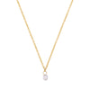 Celestial 4mm Drilled Lab-Grown Diamond Solitaire Necklace - 14k Gold