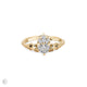 Thumbnail of Claddagh Heart Cut Diamond Engagement Ring - 14k Gold