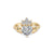 Claddagh - Heart Cut Diamond Engagement Ring 14k Gold