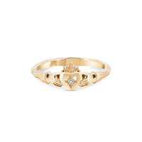 Thumbnail of Claddagh North Star Diamond Gold Ring - 14k Gold