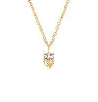 Thumbnail of Claddagh North Star Diamond Gold Necklace - 14k Gold