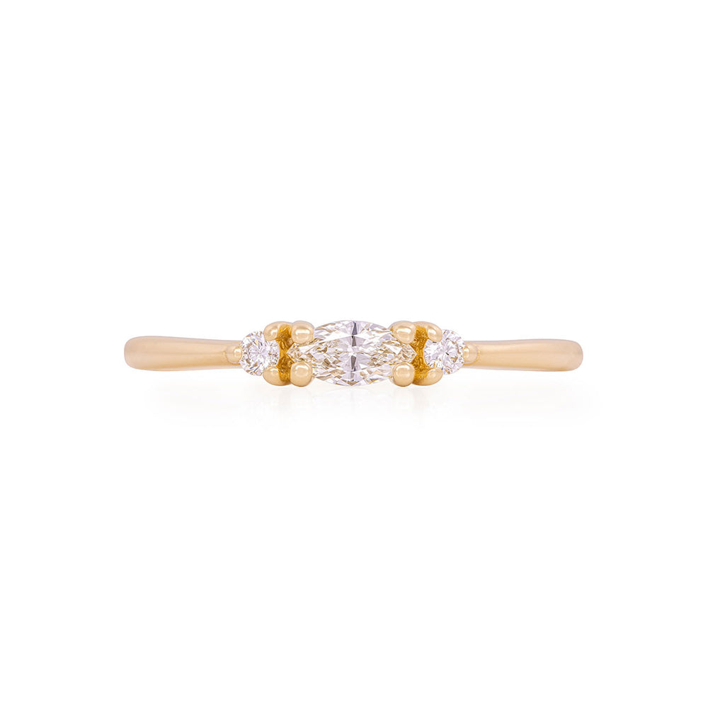 Daydreamer Ring - 14k Polished Gold Marquise Lab Grown Diamond Ring