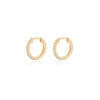 Thumbnail of Today Classic Diamond Eternity Huggies - 14k Gold Earrings
