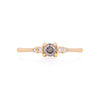 Evermore 0.25ct Grey Diamond Engagement Ring - 14k Gold Polished Band