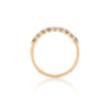 Forever Grey Diamond Eternity Ring - 14k Gold Twig Band