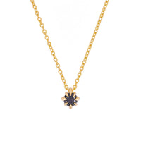 Always & Forever Black Diamond Necklace - 14k Gold Necklace