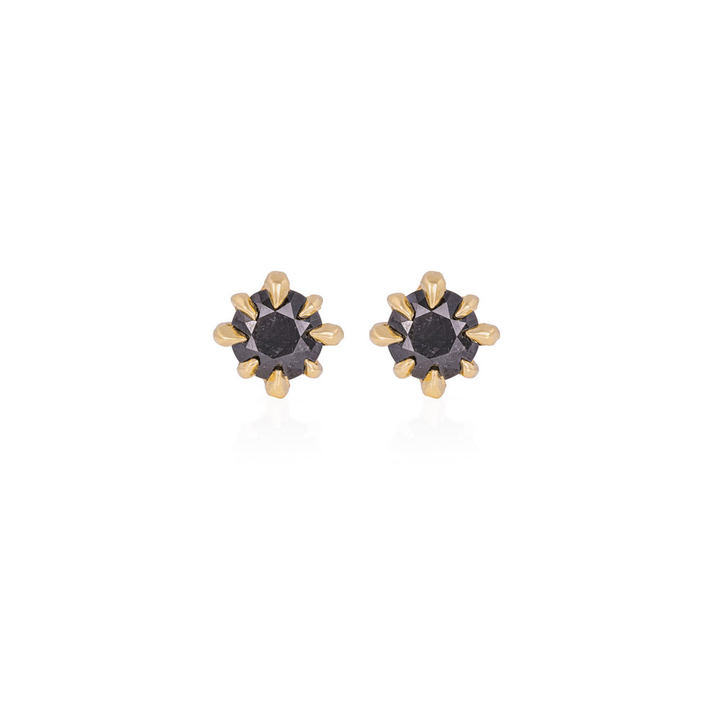 Always & Forever Black Diamond Stud Earrings - 14k Gold Stud Earrings