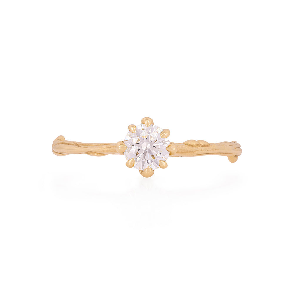 Forever 0.5ct Lab Grown Diamond Engagement Ring Twig Band Chupi
