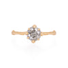 Forever 1ct Grey Diamond Engagement Ring - 14k Gold Twig Band