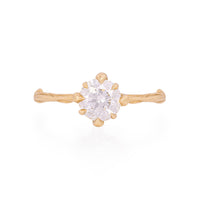 Forever 1ct Lab-Grown Diamond Engagement Ring - 14k Gold Twig Band