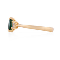 On-body shot of Hero 1ct Green Tourmaline Ring - 14k Gold