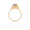 Hero Grey Diamond Engagement Ring - 14k Polished Gold Grey Diamond Ring