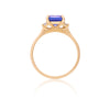 Hero Ring - 14k Polished Gold Tanzanite & Diamond Ring