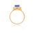 Hero Ring - 14k Polished Gold Tanzanite & Diamond Ring