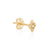 North Star Diamond Stud Earrings - 14k Gold
