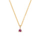 Thumbnail of Lucky Star Birthstone Necklace - 14k Gold