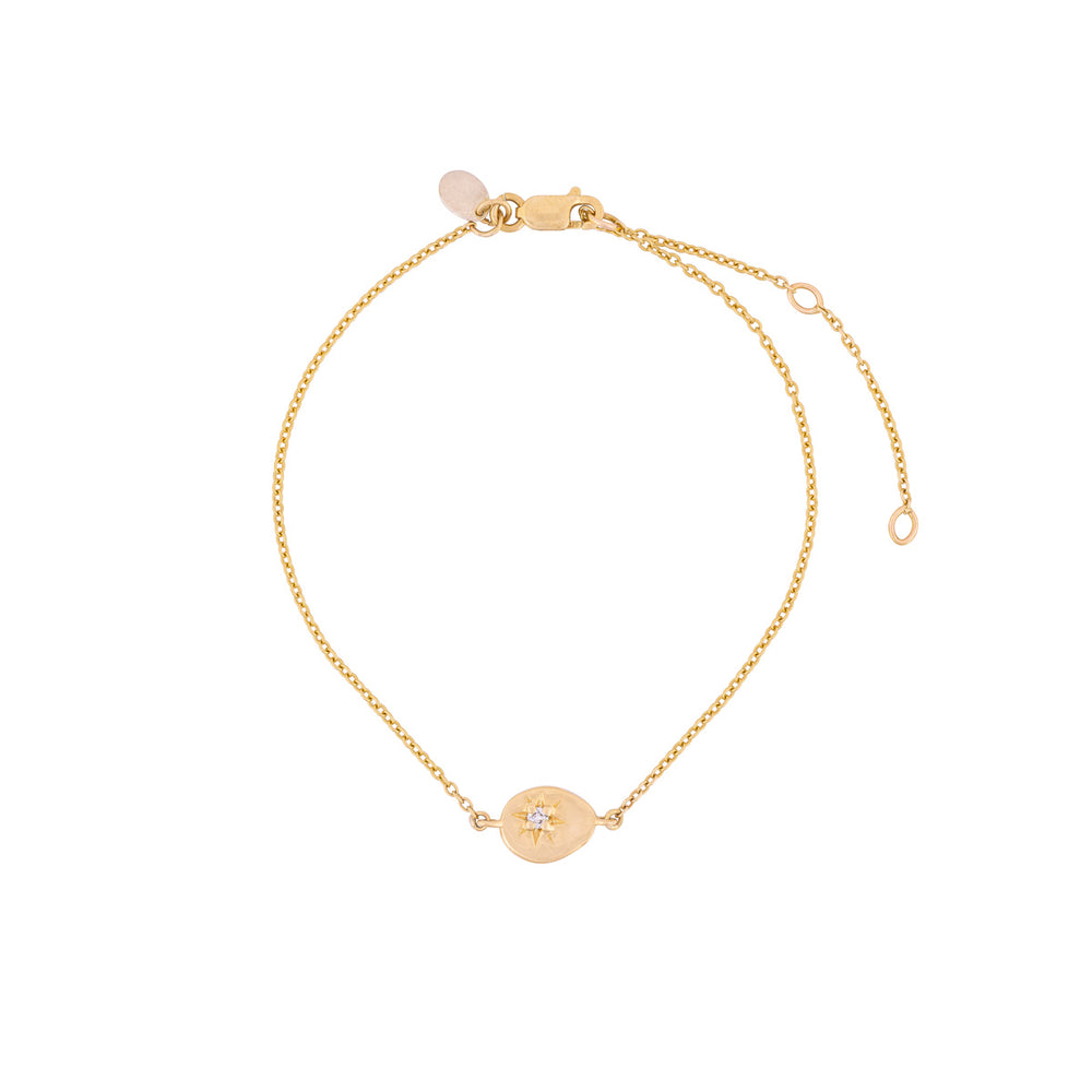 North Star Diamond Bracelet - 14k Gold