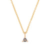One in a Trillion Solitaire Grey Diamond Necklace - 14k Gold