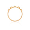 Stars in the Sky Eternity Ring - 14k Gold Polished Band Five Diamond Eternity Ring