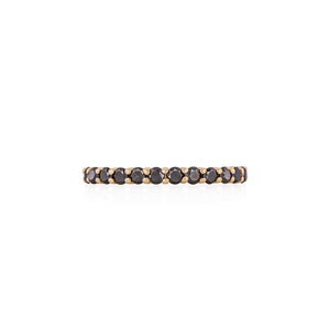 My Tomorrow Black Diamond Eternity Ring - 14k Gold Polished Band