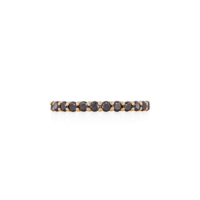 My Tomorrow Black Diamond Eternity Ring - 14k Gold Polished Band