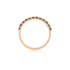 Tomorrow Black Diamond Eternity Ring - 14k Gold Polished Band