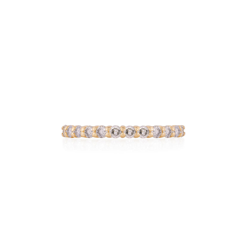 My Tomorrow Grey Diamond Eternity Ring - 14k Gold Polished Band