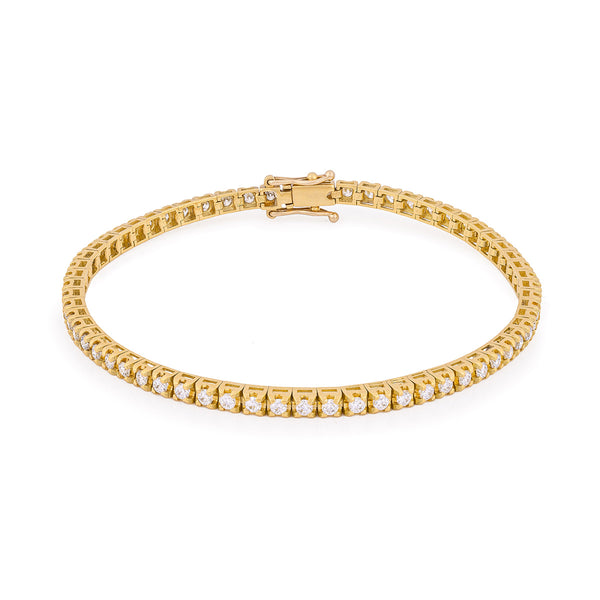 Tomorrow Lab-Grown Diamond Tennis Bracelet - 14k Gold