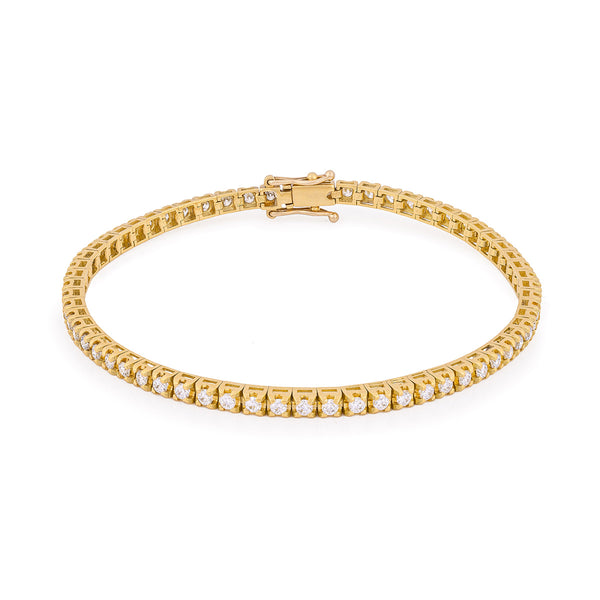 Tomorrow Lab-Grown Diamond Tennis Bracelet - 14k Gold