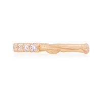 On-body shot of My Forever Classic Diamond Eternity Ring - 14k Gold Twig Band