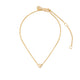 Close-up of the You are My Heart Bracelet in 14k gold, showing the adjustable chain and heart detail.