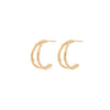 You & Me Hawthorn Double Twig Hoop Earrings - 14k Gold