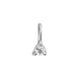 Close-up of the Lucky Star Birthstone Pendant in 14k white gold, featuring a Prasiolite birthstone set within a star.