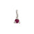 Lucky Star Birthstone Pendant - 14k White Gold