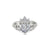 Claddagh - Heart Cut Diamond Engagement Ring 14k White Gold